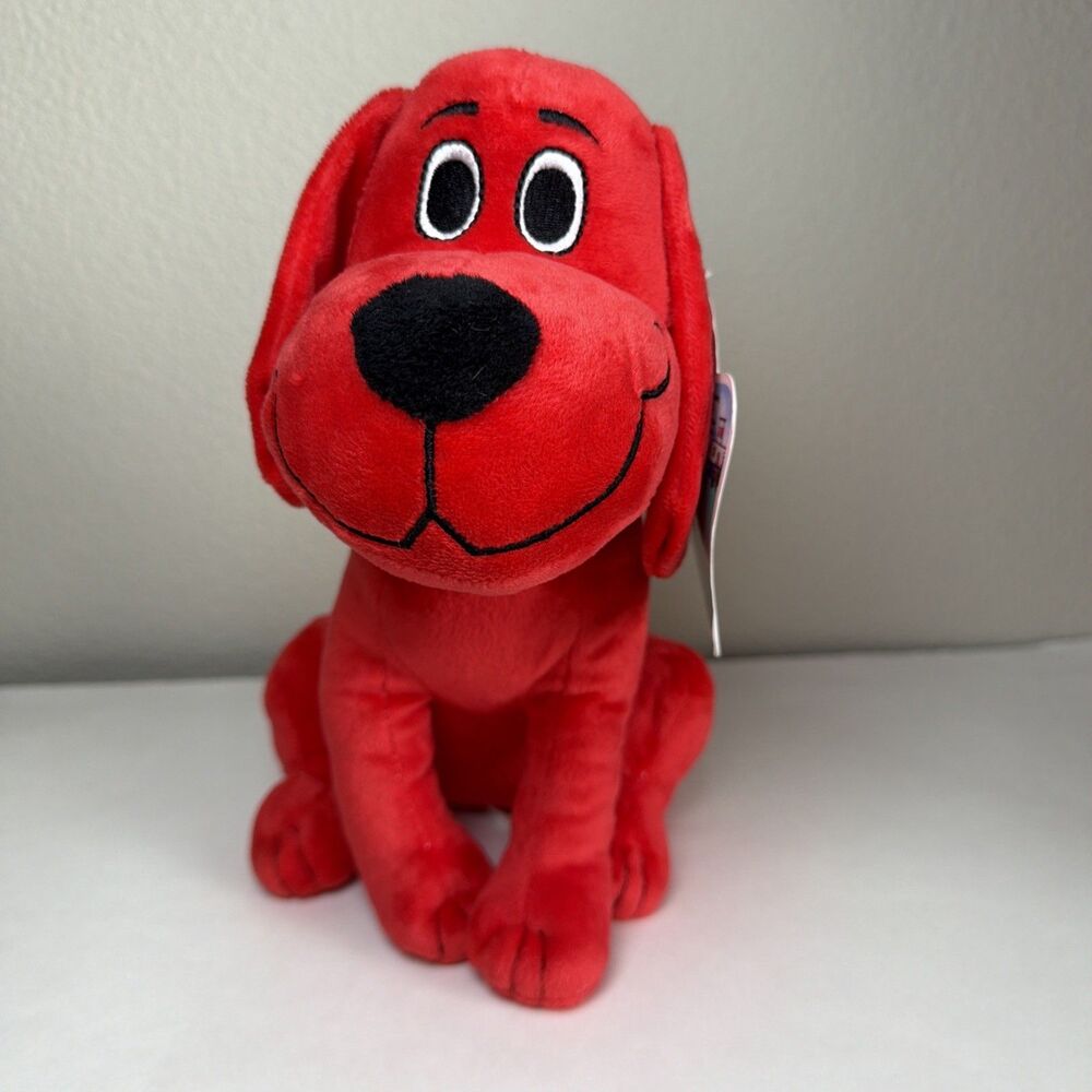 NWT Clifford The Big Red Dog Plush Stuffed Animal Norman Bridwell 10” Scholastic